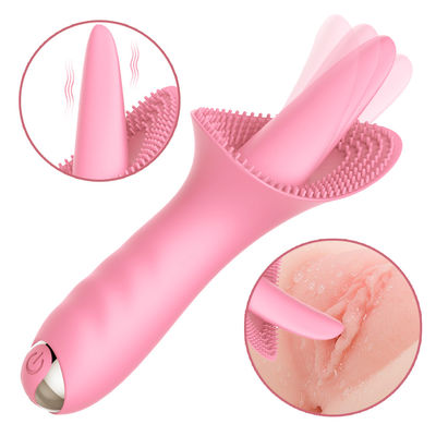Dubbele Stimulatie 5.9inch Honey Sex Toys Sucker Tongue 10 Frequentie