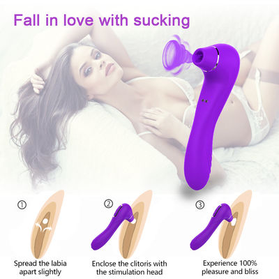Wasbare Volwassen Geslachtsvibrators die Tongstuk speelgoed 10 Snelheden 190mm Flicking