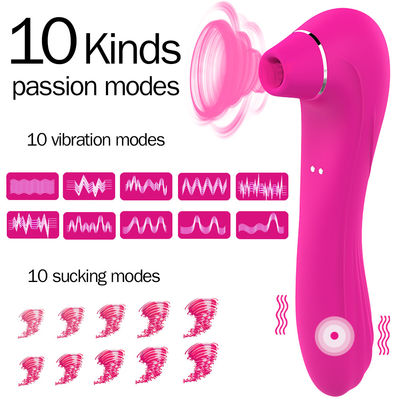 Wasbare Volwassen Geslachtsvibrators die Tongstuk speelgoed 10 Snelheden 190mm Flicking