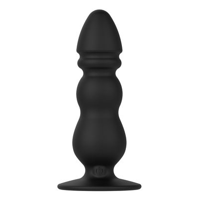 Zwarte 10 Speelgoed Mannelijk Ring Vibrator van het Snelheden het Anale Geslacht 11.3cm Discrete Verpakking