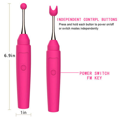 17.6cm van de Vlekvibrators van G van de Uitsteekselmassage Speelgoed van het de Clitoris kiest het Vrouwelijke Geslacht Snelheid uit
