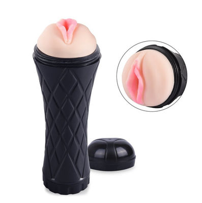 ABS TPE Realistisch Mannelijk Masturbatiespeelgoed 24cm Mondelinge Vaginalle
