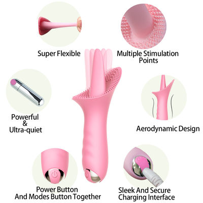 Dubbele Stimulatie 5.9inch Honey Sex Toys Sucker Tongue 10 Frequentie