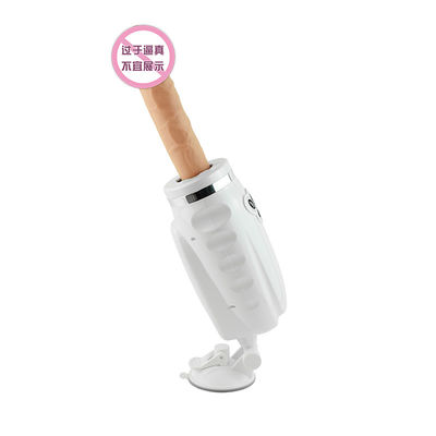 Volwassen Speelgoed Draadloze Verre Kogel die het Telescopische 18.7cm Trillen Dildo verwarmen