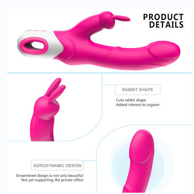 Goedgekeurd de Vleksgs van Dildo Honey Sex Toys Rabbit Vibrator G van het huid Vriendschappelijke Silicone