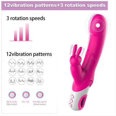 Goedgekeurd de Vleksgs van Dildo Honey Sex Toys Rabbit Vibrator G van het huid Vriendschappelijke Silicone