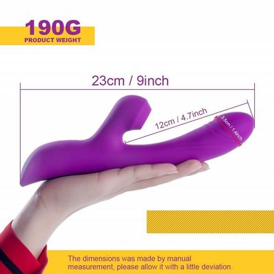 10 het Elektrische Zuigen Massager 23.7cm van snelheidsmultifunctions Dildo Stil Ontwerp
