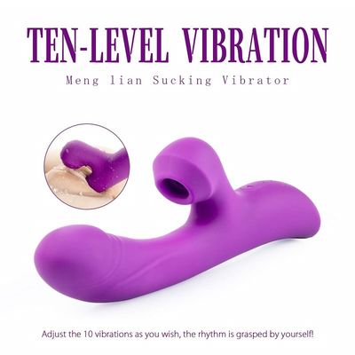 10 het Elektrische Zuigen Massager 23.7cm van snelheidsmultifunctions Dildo Stil Ontwerp