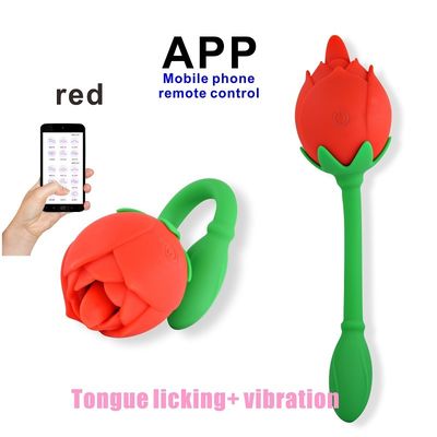 Het Geslachtsstuk speelgoed van de uitsteeksel Zuigend Vibrator APP controle45db Trillend Ei met geringe geluidssterkte
