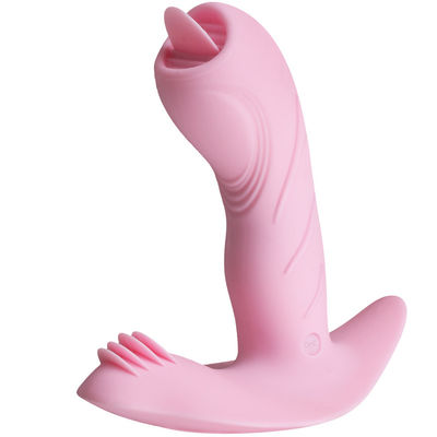 Van de de Stimulatorvibrator van konijnclitoral het Geslacht Toy Telescopic Swing Heating