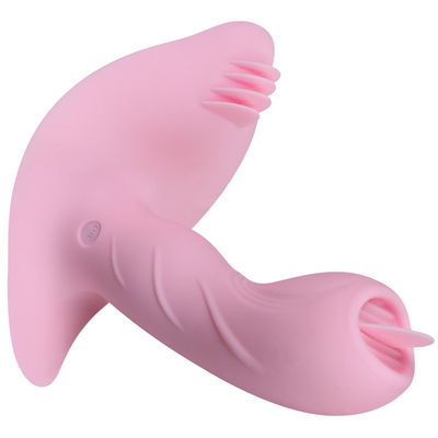 Van de de Stimulatorvibrator van konijnclitoral het Geslacht Toy Telescopic Swing Heating