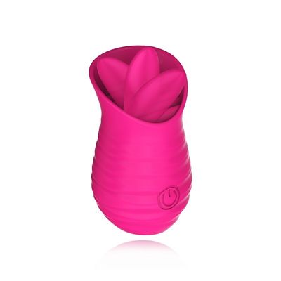 USB die Rose Red Vibrator Sex Toy-Ei het Elektrische Likken Massager 7000RPM laden