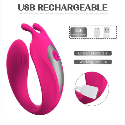 9 Vibrator 18.7cm de Vlek Massager van frequentie U-vormige Paren van Cg