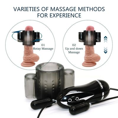 9v ABS de Stimulatie van de Kokerring couple sex toys electro van de Afstandsbedieningpenis