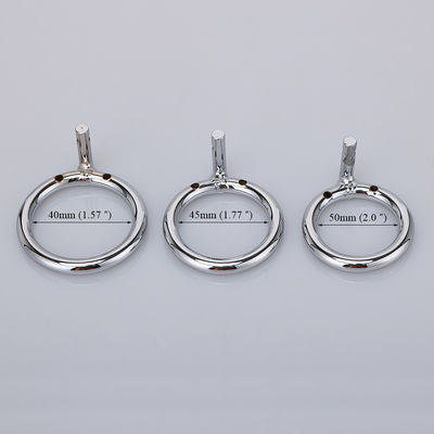 Afsluitbaar Klein Metaal Chastity Cage Vibrator Cock Ring 45mm voor Homosexueel