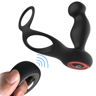 7 de Dubbele Penis Ring Wireless Contol van het snelheidssilicone 135mm Anale Ring van de Stophaan