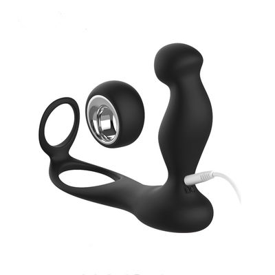 7 de Dubbele Penis Ring Wireless Contol van het snelheidssilicone 135mm Anale Ring van de Stophaan