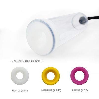Van het het Geslachtsspeelgoed van zwarte Realistische 25CM Mensen Penile Vacuümpomp voor Mensen