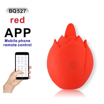 APP het Geslachtsspeelgoed 9 van de Draadloze Vrouwen van Eimassager Zuigings380mah Silicone