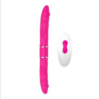 24.5cm Dubbele van het Speelgoed Slanke Dubbele Dong van het Actielgbt Geslacht de Vlekvibrator van G