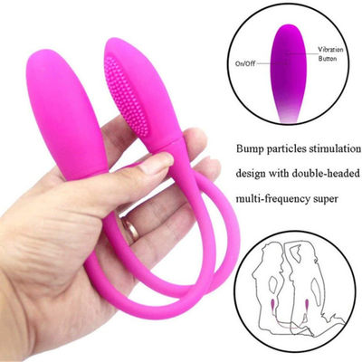 Het draadloze Speelgoed Dubbele Gebeëindigde Dildo 60mm van het Afstandsbedieninglgbt Geslacht