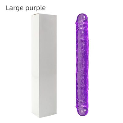Het Speelgoed Dubbele Hoofd niet Vibrator 37.4cm van het silicone Realistische LGBT Geslacht voor Vrouwen