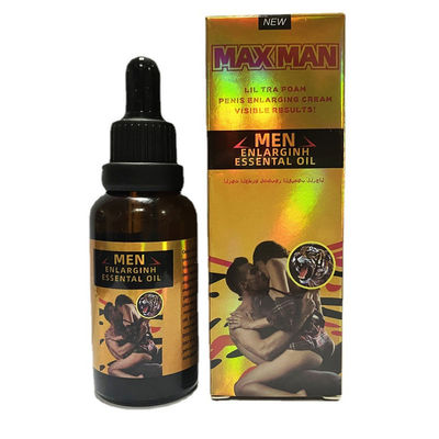 De Gouden Mens die van MAXMAN de Uitbreiding 50ml vergroot van de Etherische oliepenis
